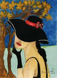 Il cappello nero col nastro rosso